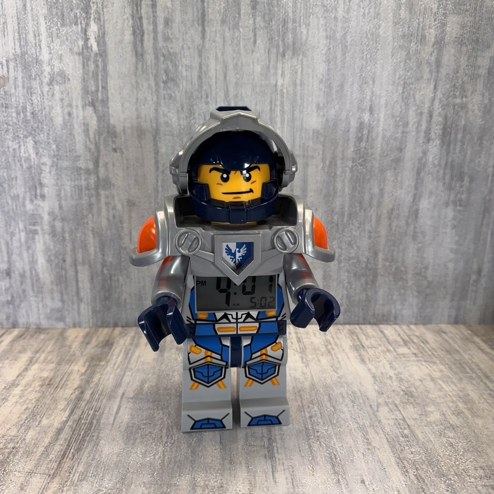 LEGO Nexo Knights Clay Moorington Minifigure Alarm Clock Working